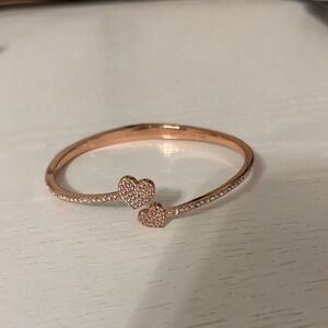 kate spade rose gold hinge bracelet - costume jewelry